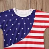 Baby Girls&boys Fourth of July Independence Day Stars and Stripes Romper