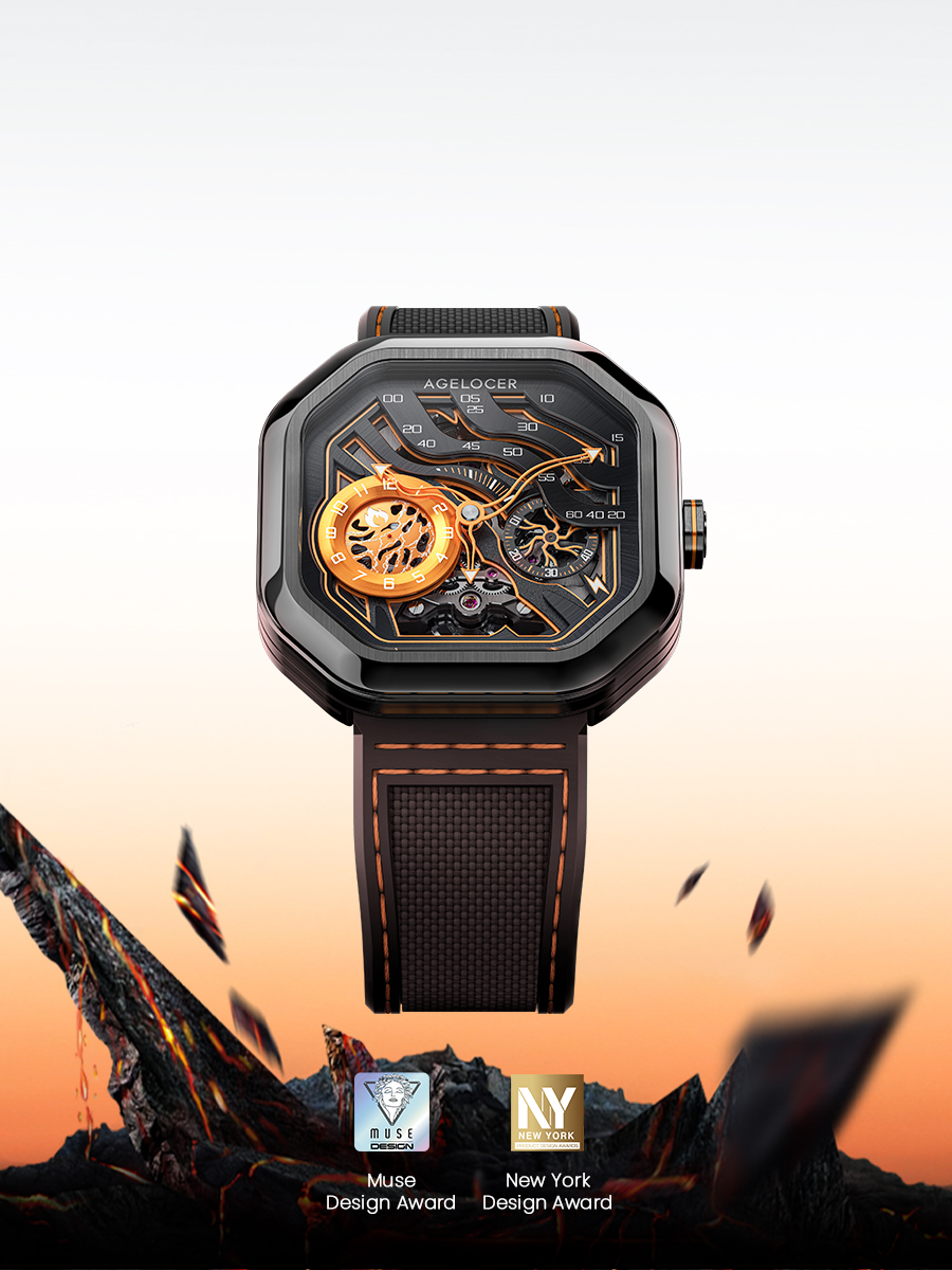 Full transparent sapphire flying tourbillon（Mobile 1）
