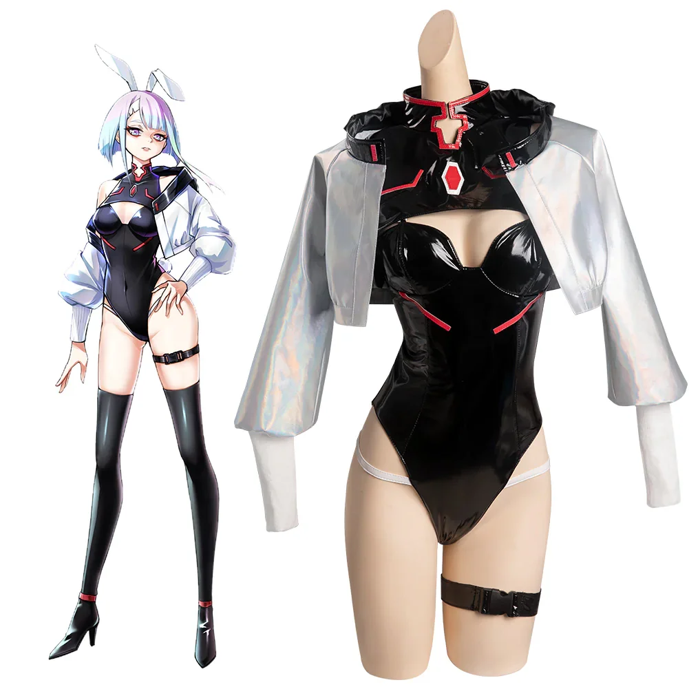 Cyberpunk: Edgerunners-Lucy Cosplay Costume Bunny Girl Jumpsuit Outfits Halloween Carnival Suit-Coshduk