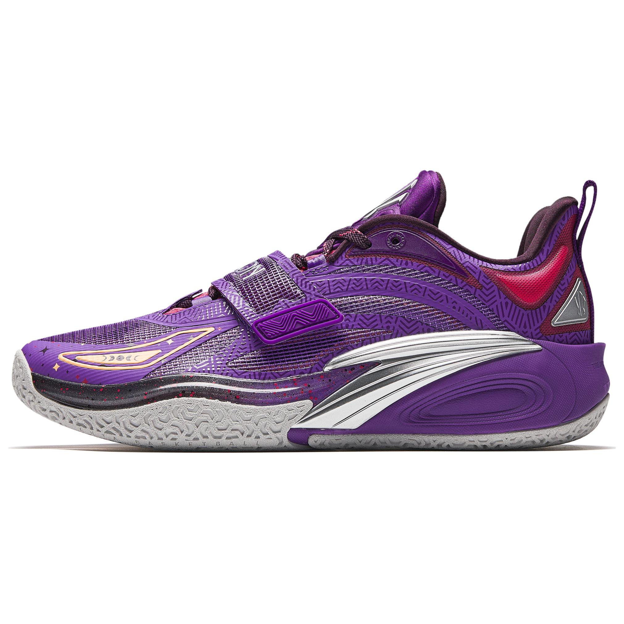 Anta KAI 1 Cushioning Wear-Resistant Low-Top Basketball Shoes Men's Purple Silver Red