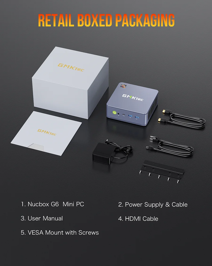 GMKtec AMD Ryzen 3 5425U Mini PC--NucBox G6 239.99