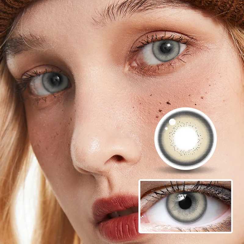 NEBULALENS Orange Soda Half Yearly Prescription Colored Contacts NEBULALENS