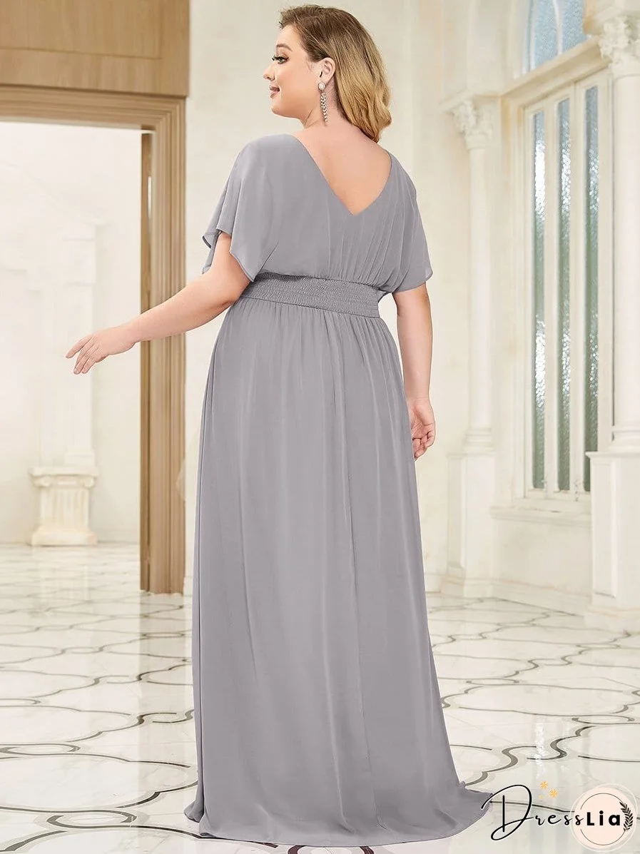 Flowy V-Neck Maxi Dress for Women