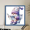 (Counted/Stamped)Goblin Goes To Toilet-18CT Cross Stitch 25*25cm/9.84*9.84in