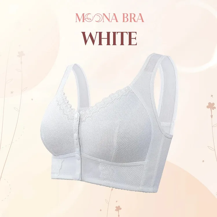 Moona Bra - Front Closure Breathable Bra for Seniors, Moona Bra for Older Women No Underwire socialshop