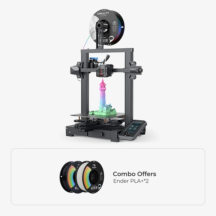 Creality Ender 3 Neo 3D Printer with CR Touch Auto Bed Leveling Kit and  Full-Metal Extruder Carborundum Glass Resume Printing Function Silent