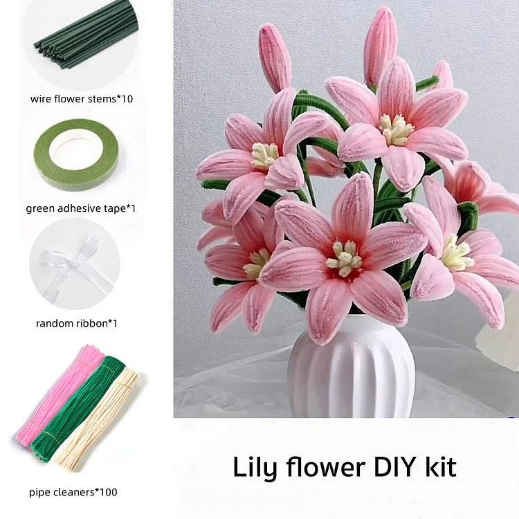 DIY Pipe Cleaners Kit - Lily Flower
