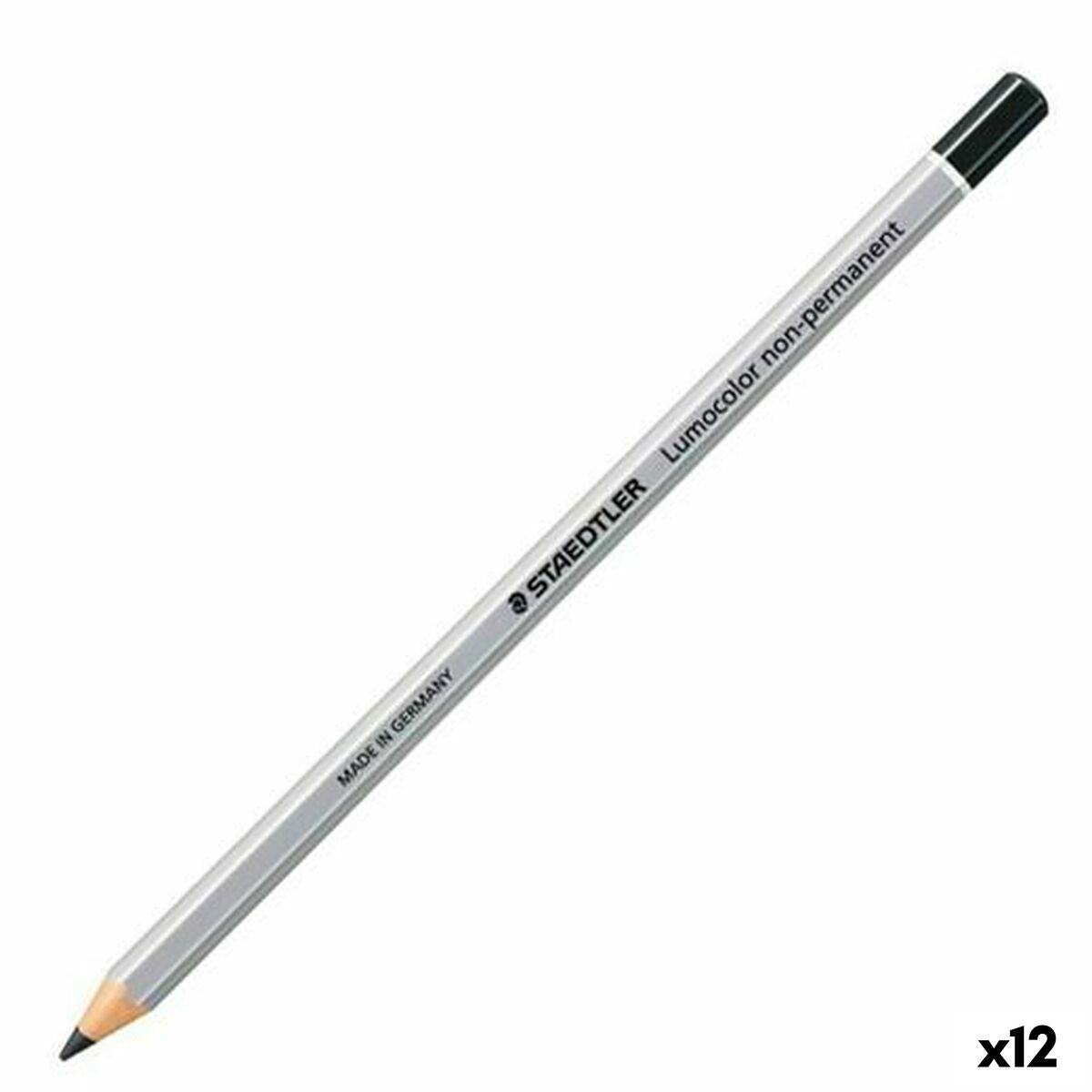 Colouring pencils Staedtler Non-Permanent Black (12 Units)