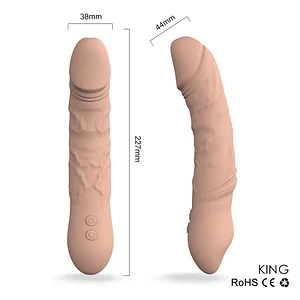 King Rocking Vibrator Female Sex Toy Rechargeable Waterproof