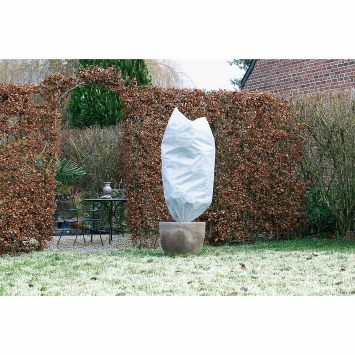 Protective Tarpaulin Nature &Oslash; 50 cm 1 m White