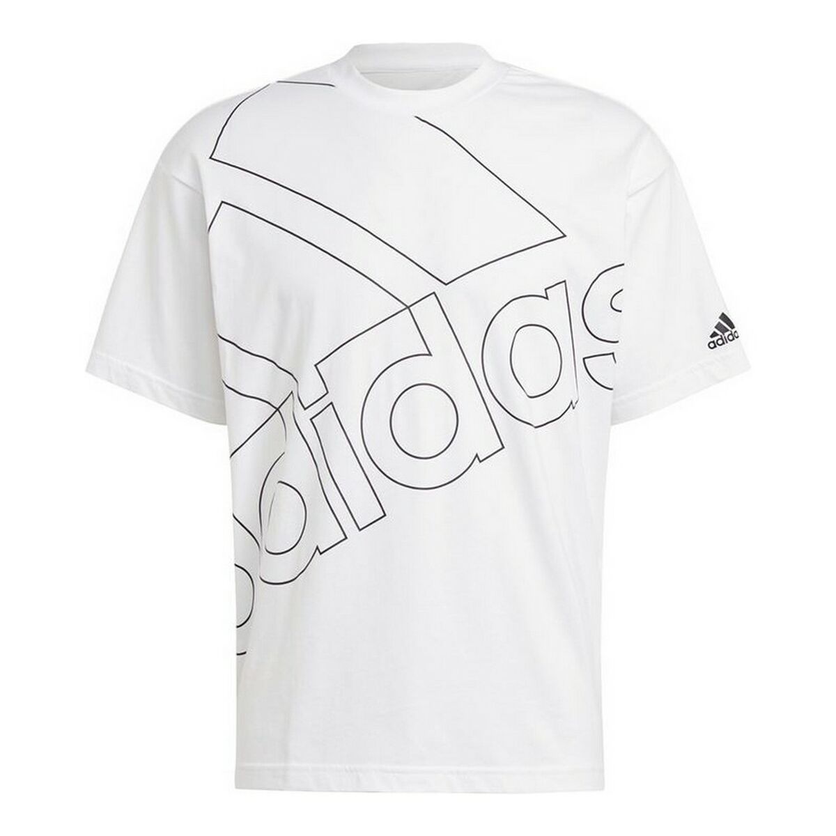 Men&rsquo;s Short Sleeve T-Shirt Adidas Giant Logo White