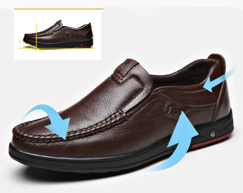 男士轻便、舒适、透气足弓支撑缓冲步行鞋