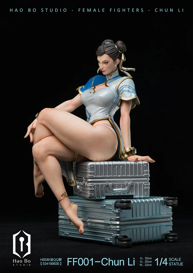 PRE-ORDER HAO BO Studio - Street Fighter II: The World Warrior Chun-Li 1/4  Statue(GK) (Adult 18+)