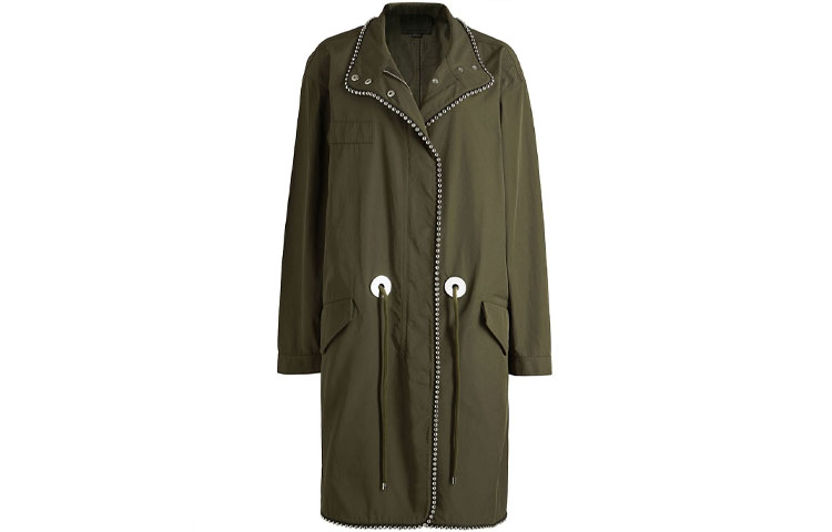 Alexander Wang Parka Coats Women's Army Green