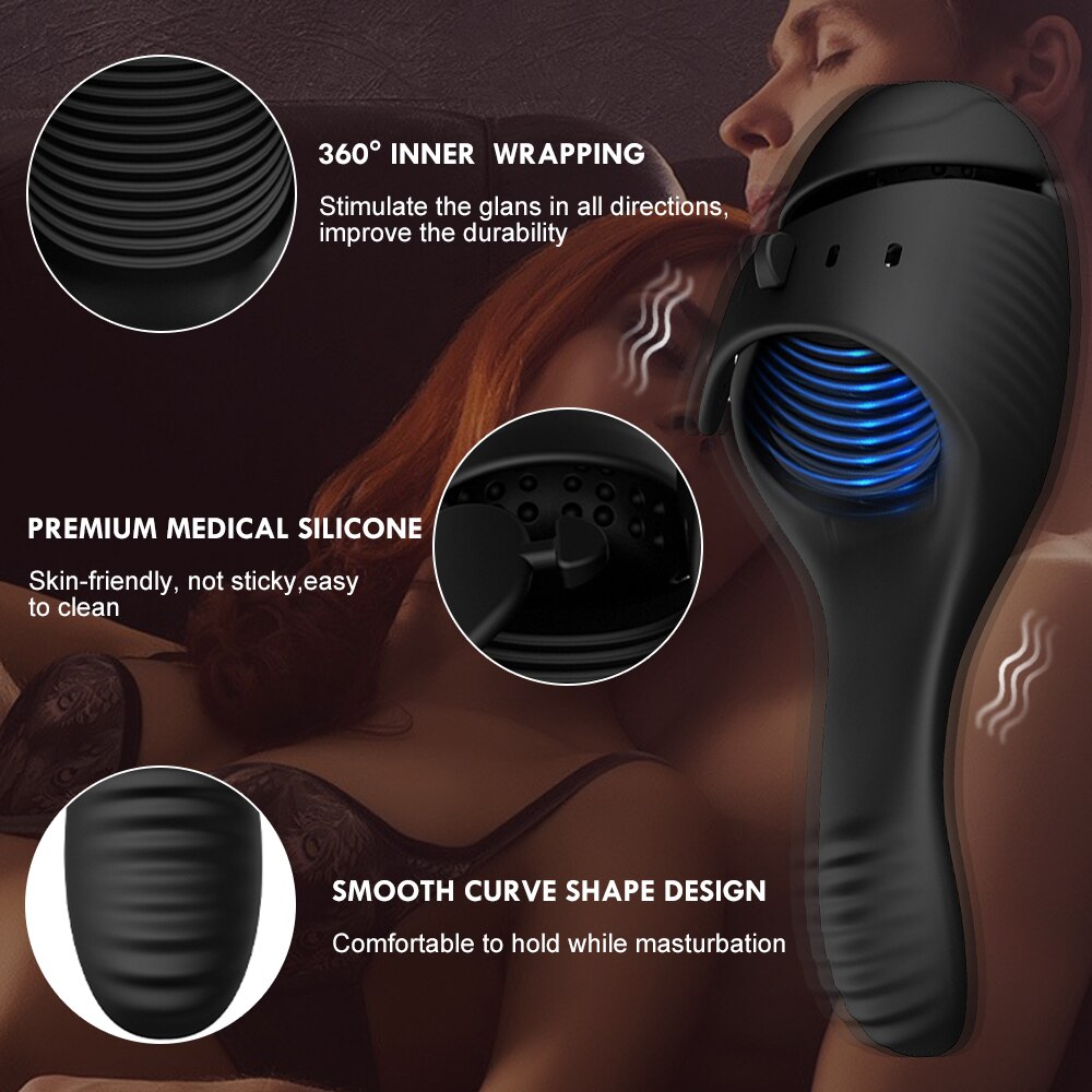 10-Mode Automatic Glans Penis Delay Massager