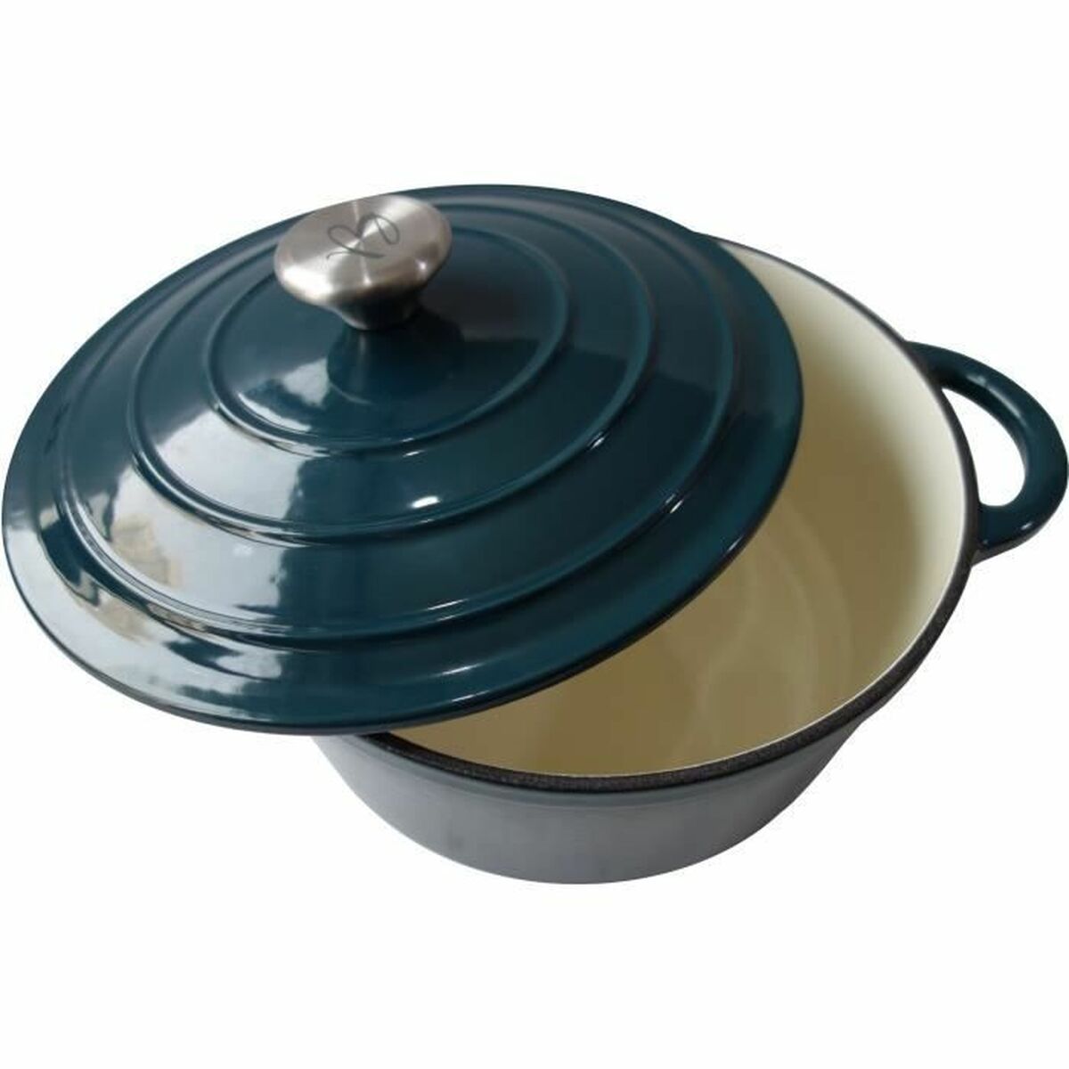 Casserole with lid Baumalu Blue &Oslash; 24 cm