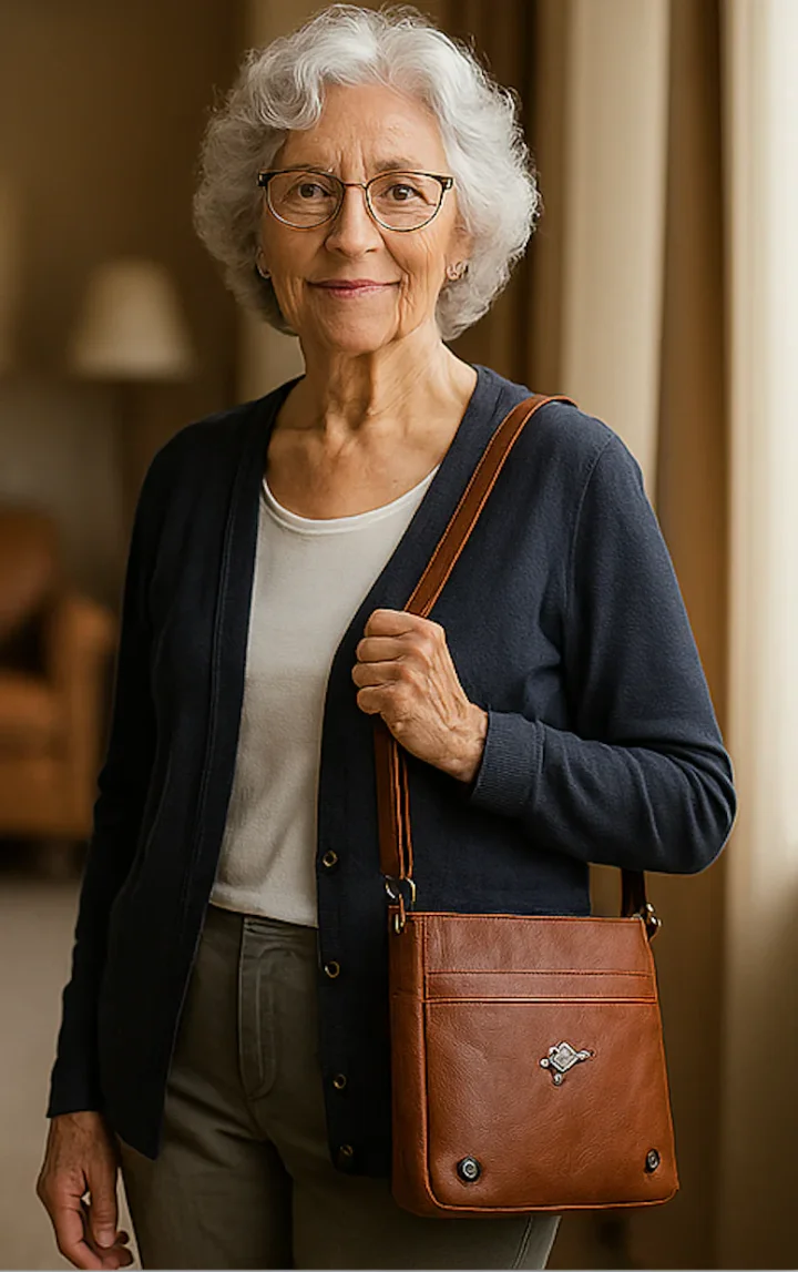 Cliente avec sac à main