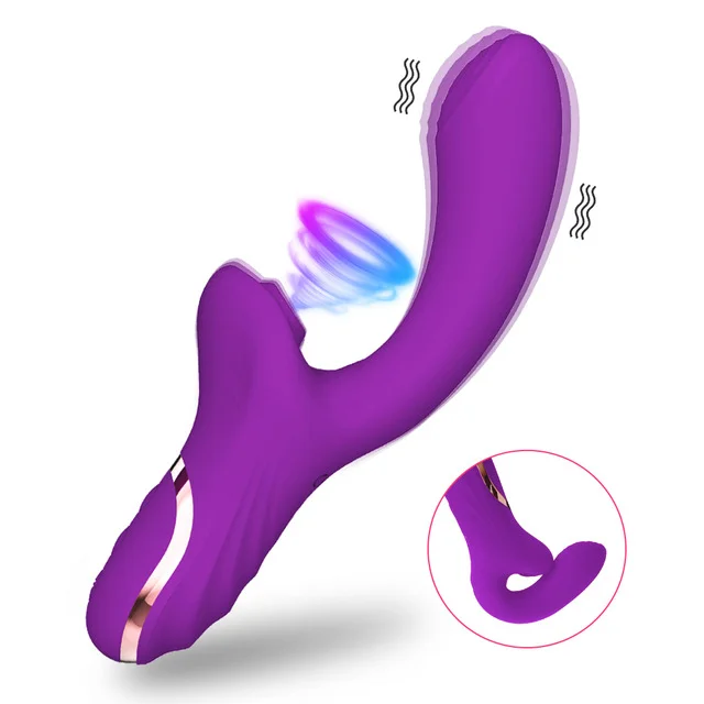 Soft Silicone 2-in-1 Vibrator with 10 Clitoral and G-Spot Stimulation Modes
