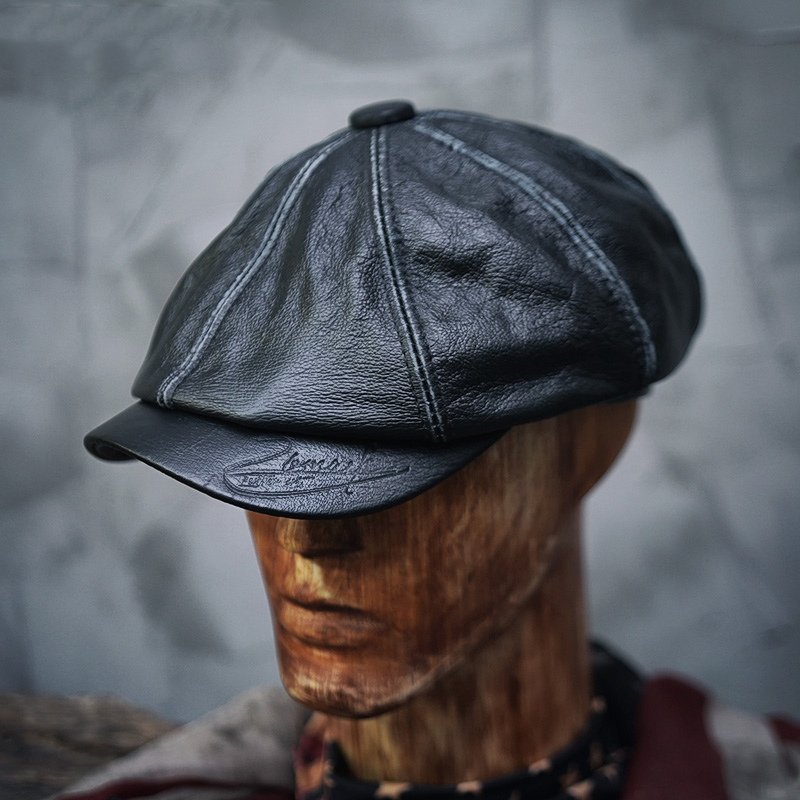 Men's High Embroidered Work Boots Men's Western Cowboy Black Boots