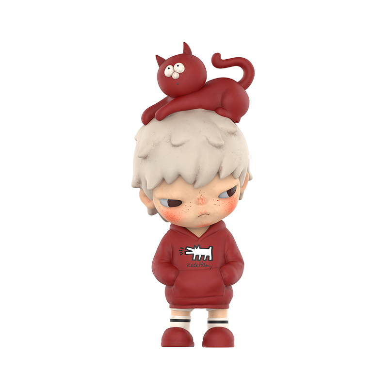 POP MART Hirono×KeithHaring Figure Hang Tag Box 10cm