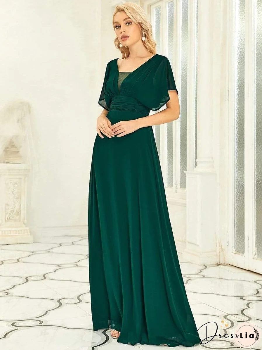 Flowy V-Neck Maxi Dress for Women