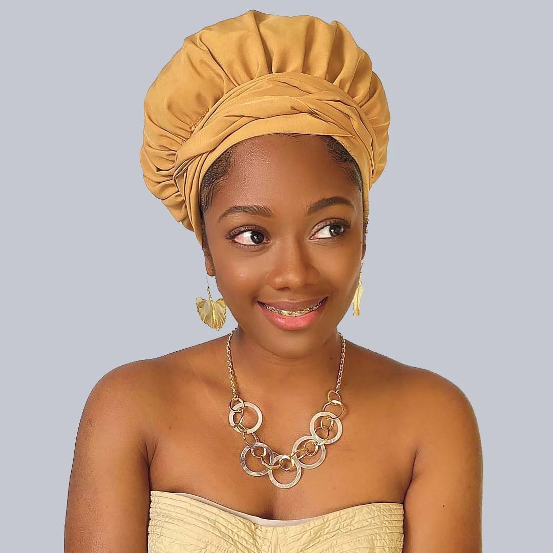 Solid Color Head Wrap With Satin-Lined(Carnation)-AW1888