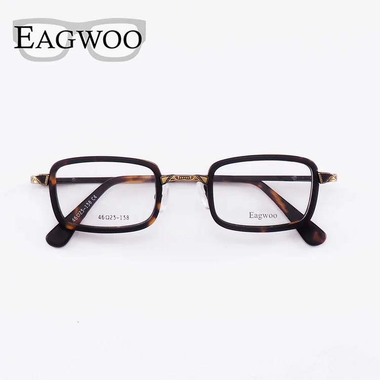 Small Optical Frame Suitable For High Diopter Prescription Glasses High Power Spectacle Square Shape Small Face Thick Rim Frame