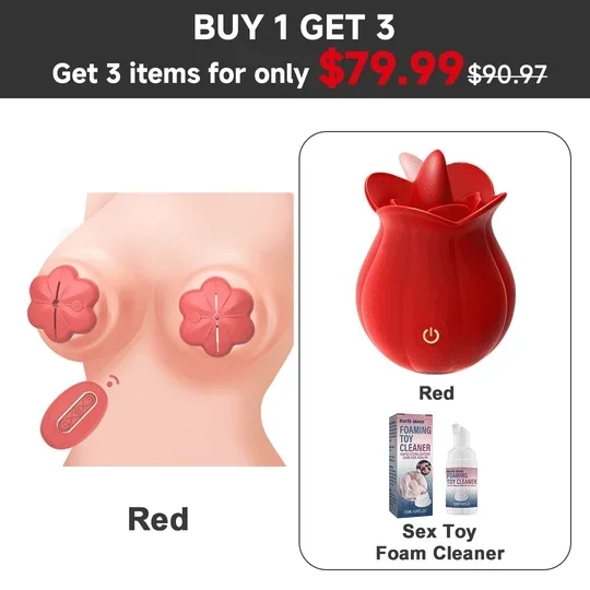 Remote Control Adjustable Rose Vibrating Nipple Clamps