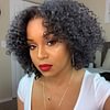 Classical Glueless Black Short Bob Hair Curly Wigs