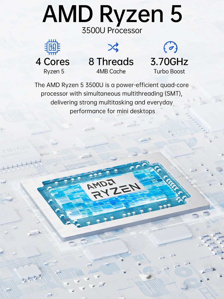 GMKtec NucBox G10 Mini PC AMD Ryzen™ 5 3500U