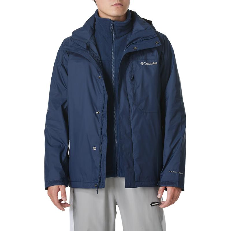 Columbia Windbreaker Jackets Men Blue