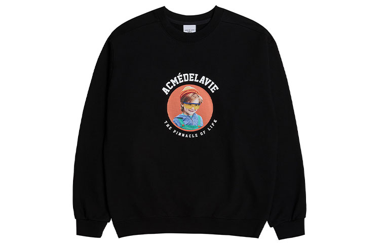 Acme De La Vie/ADLV Crew Neck Regular Sweatshirt Unisex Black