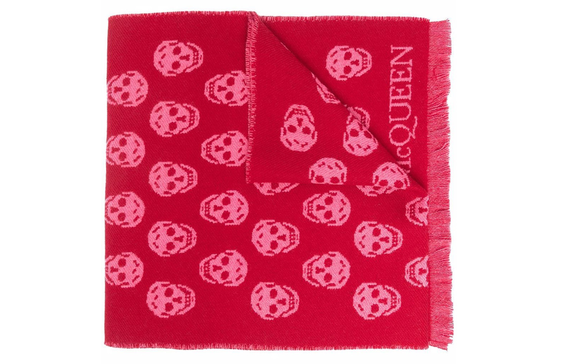 Alexander McQueen Knit Scarves Women's Red