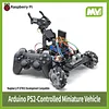 Arduino smart car, Mecanum wheels, PS2 remote controller, Bluetooth-controlled robotic arm, four-way line following