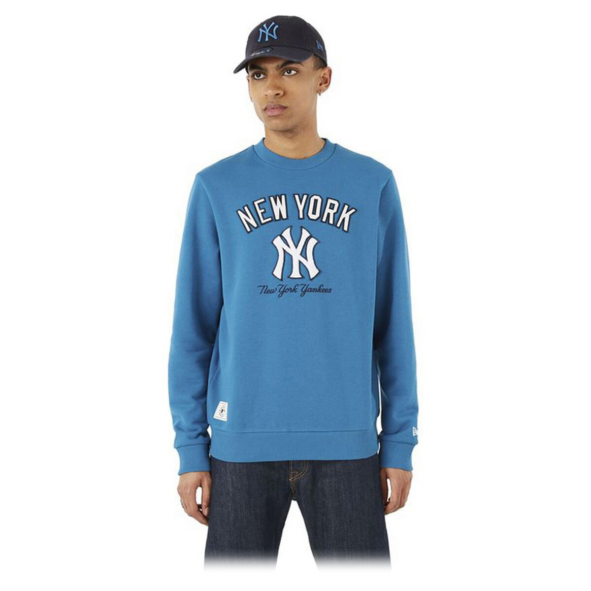 Men&rsquo;s Sweatshirt without Hood New Era MLB Heritage New York Yankees Blue