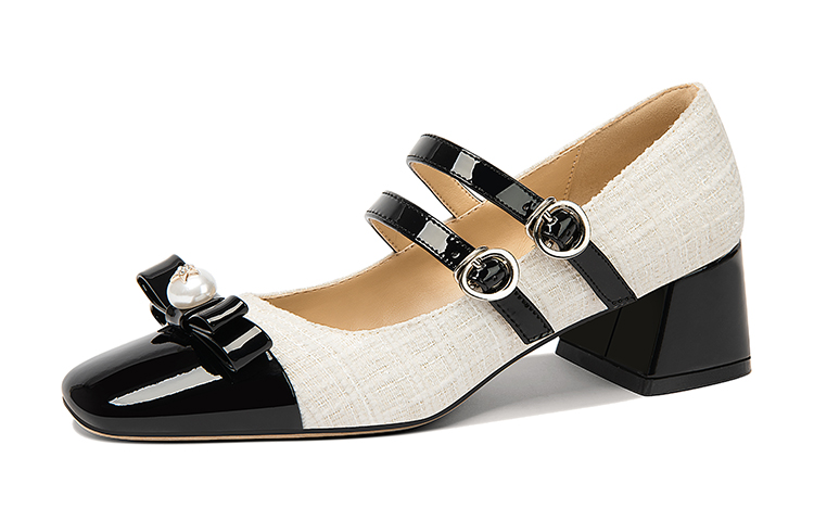 Lily Wei Mary Jane Shoes Women's White