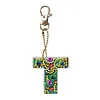 1Pc DIY Diamond Painting Lettter Keychain