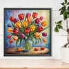 Diamond Painting-DIY Round Part AB Drill Flowers(35*35CM)