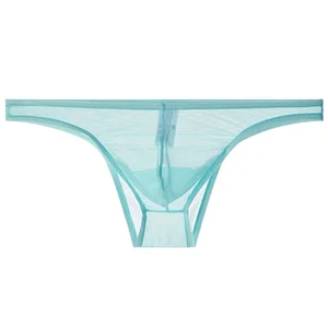 Men's Transparent Ultra-Thin Mesh Low-Waist Sexy Briefs