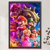 (Big Size)Anime Super Mario - 11CT Stamped Cross Stitch - 40*60cm
