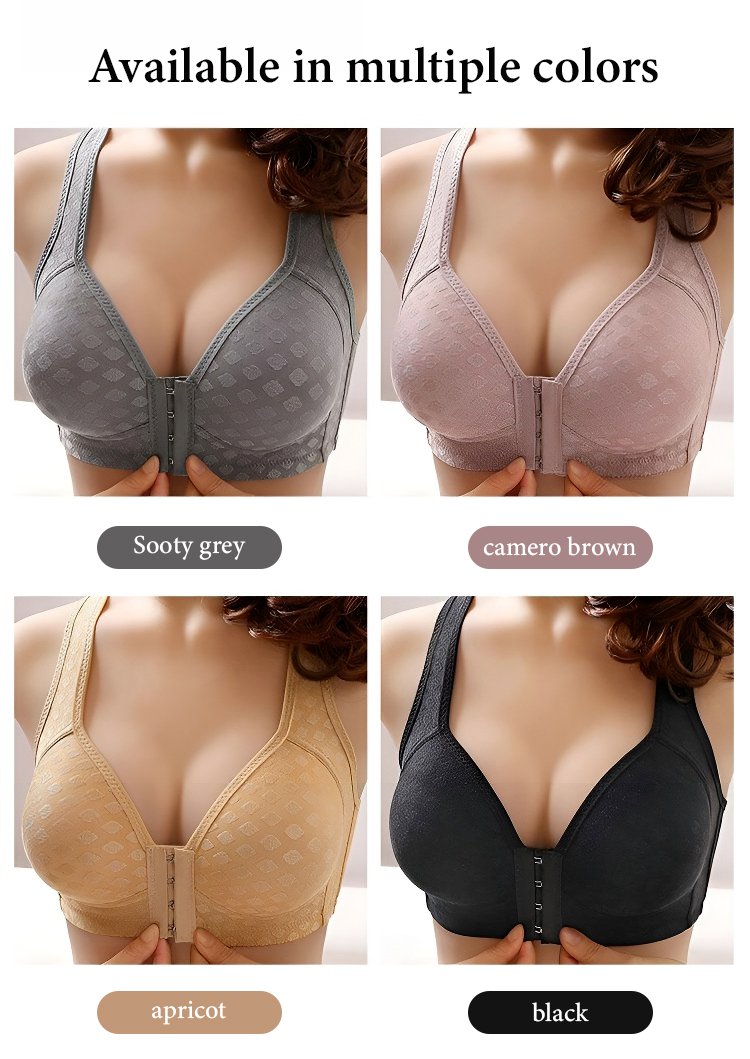 PREMIUM QUALITY FRONT BUTTON GATHERING PACK OF 3 BRA