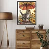 Diamond Painting-DIY Full Round Drill Sunflower and Cat(40x50cm)