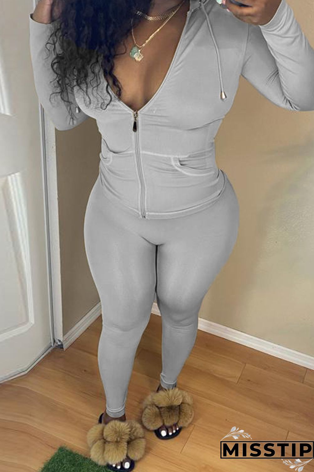 Black Fashion Casual Solid Basic Hooded Collar Long Sleeve Two Pieces