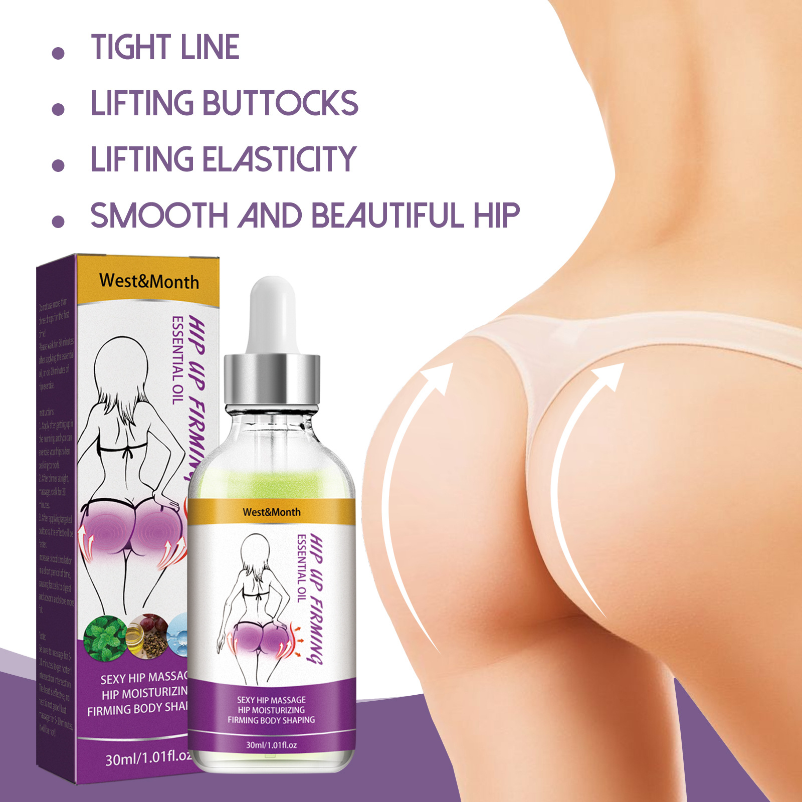 Hip Massage Essential Oil Moisturizing Massage Essential Oil