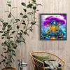 Diamond Painting -DIY Round Dril House of Purple Tree(40x40cm)