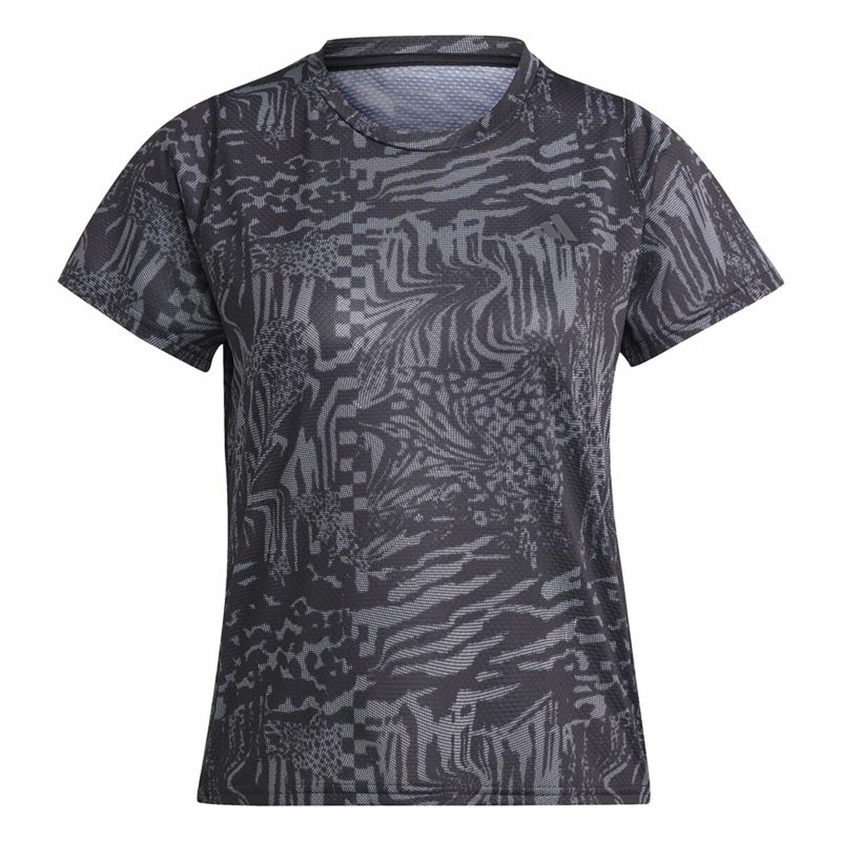 Women&rsquo;s Short Sleeve T-Shirt Adidas Ri 3B Aop Black