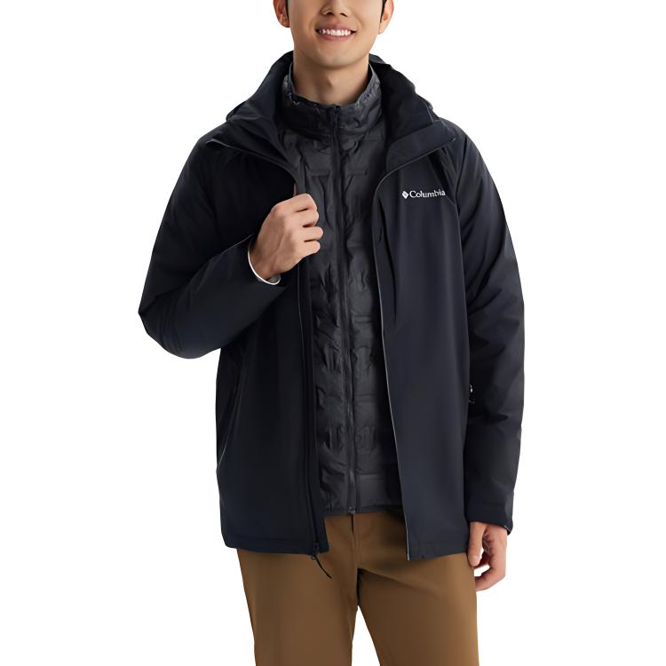 Columbia Windbreaker Jackets Men Black