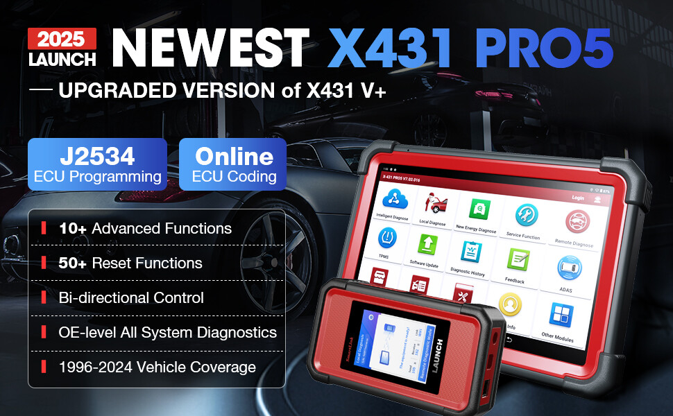 LAUNCH X431 PRO5 Global version J2534 Programming OBD2 Scanner with ...