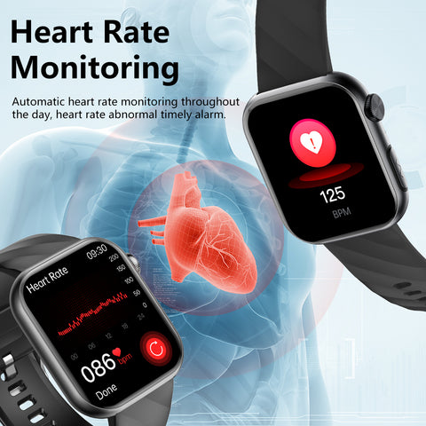 GT5 Pro Max Blood Glucose Watch With BP+HRV+ECG(EKG)+SOS+Stress+Sleep Monitoring