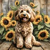 Diamond Painting-DIY Full Round Drill Garden Dog(40*40 CM)
